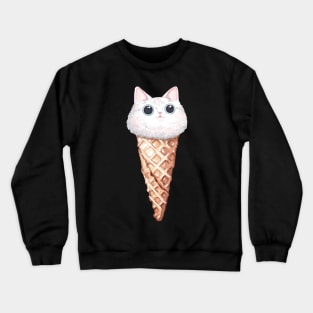 Cat Ice Cream Crewneck Sweatshirt